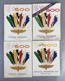 Group of 4 Signed Jim Rathman Indy 500 Prorgrams