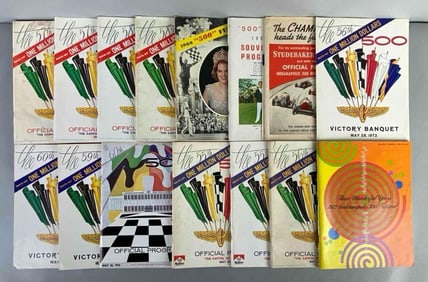 Group of Indianapolis 500 Racing Programs