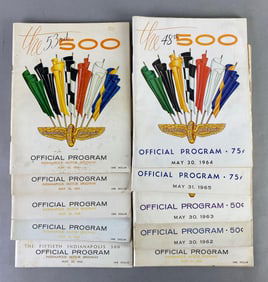 Group of 10 1960s Indianapolis 500 Racing Programs