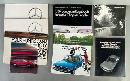Group of 1960s - 1970s Automobile Dealership Advertising Brochures