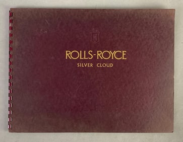 Vintage Rolly-Royce Silver Cloud Dealership Advertising Brochure