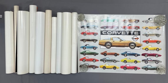 Group of Sports Car Posters