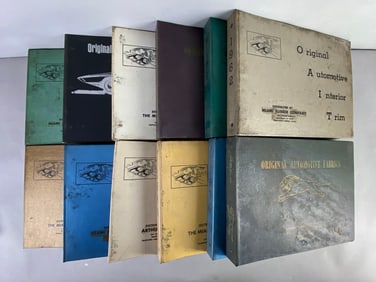 Group of 1960s - 1970s Automotive Dealership Interior Trim Flipbooks