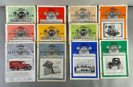 1935 Complete Set of Ford Bulletin Mechanical Magazines