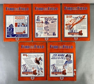 Group of 5 1930s Ford Field Magazines