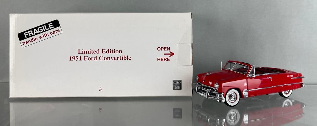 Limited Edition Danbury Mint 1951 Ford Convertible Red Die-Cast Vehicle (1 of 6)