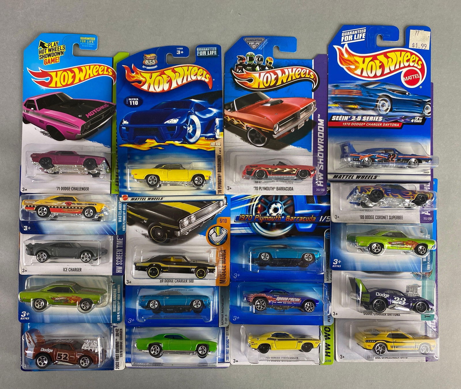 Group of 18 Mattel Hot Wheels Die-Cast Mopar Muscle Cars (1 of 3)