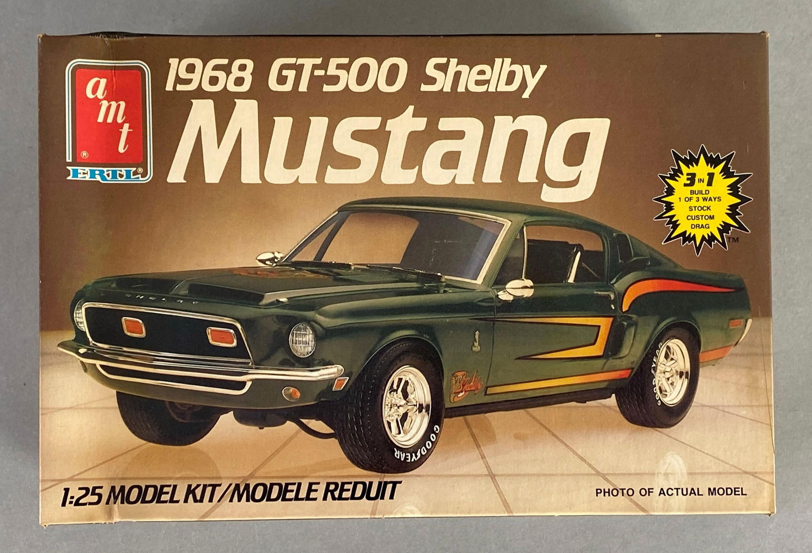 AMT ERTL 1968 GT-500 Shelby Mustang Plastic Model Kit (1 of 3)