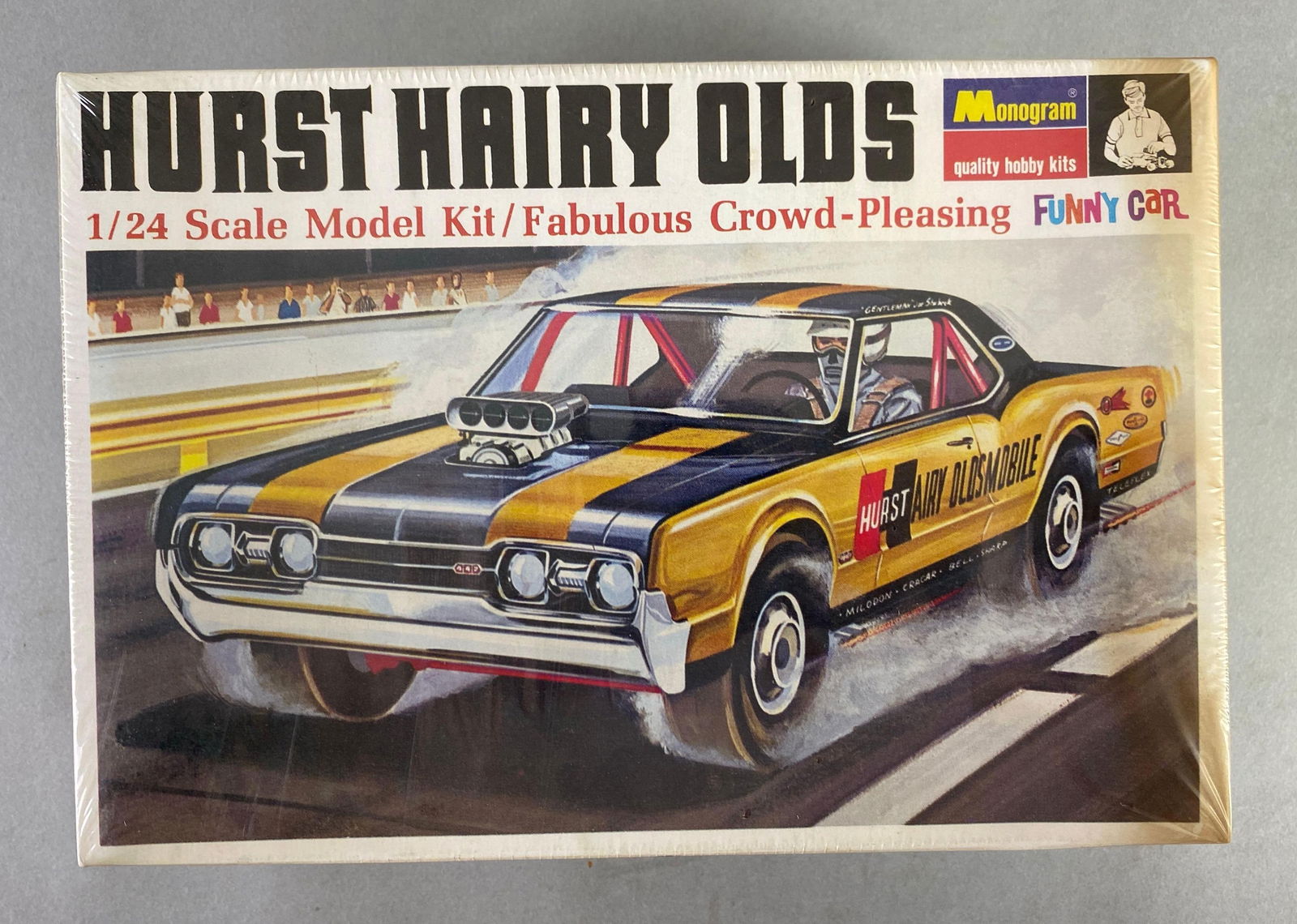 Monogram Hurst Hairy Olds Funny Car Plastic Model Kit (1 of 3)