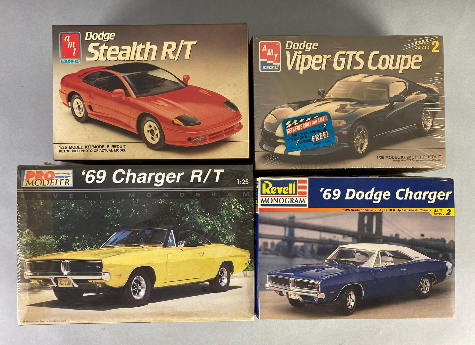 Group of 4 Dodge Plastic Model Kits (1 of 3)