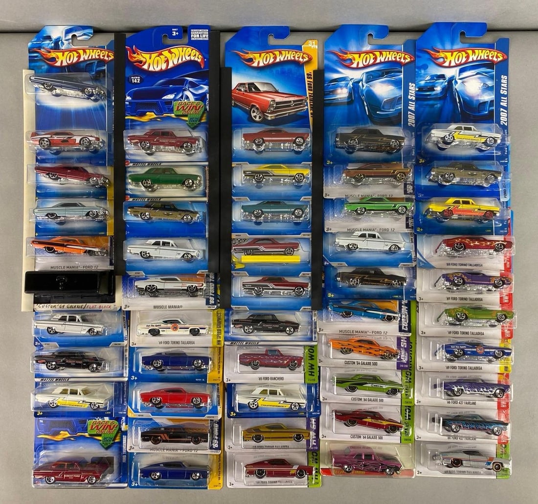 Group of 50+ Mattel Hot Wheels Ford Die-Cast Cars (1 of 3)