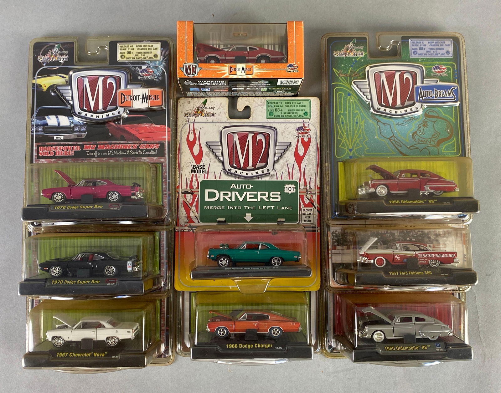 Group of 9 Castline M2 Machines Die-Cast Muscle Cars (1 of 3)