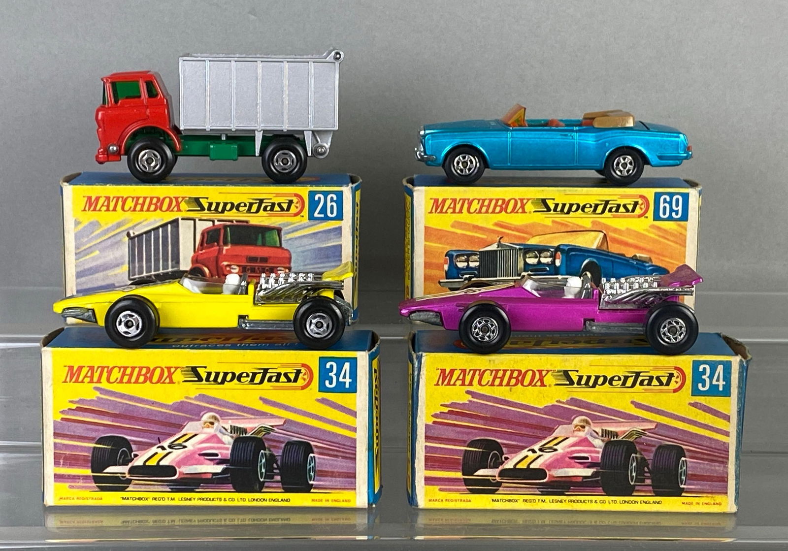 Group of 4 Matchbox Superfast Die-Cast Cars (1 of 5)