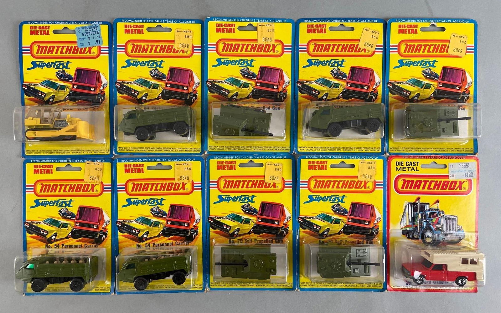 Group of Vintage Matchbox Die-Cast Army Vehicles and More (1 of 3)