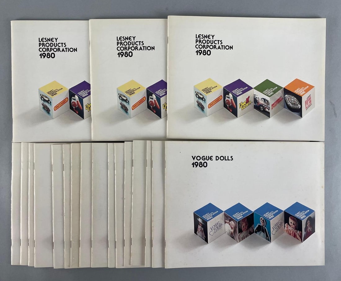 Group of 1980 Lesney Products Catalogs: Includes 16 vogue dolls catalogs. Each measure