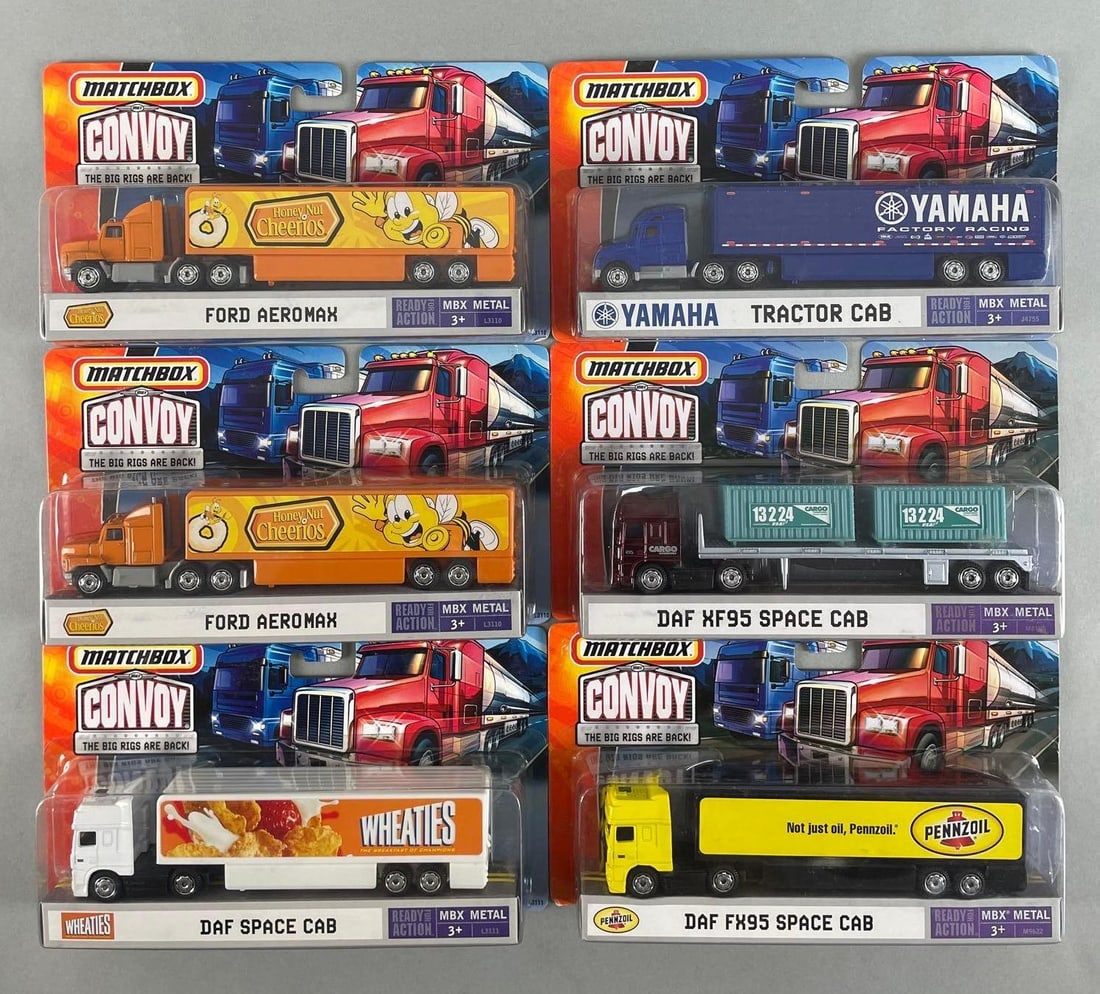 Group of Matchbox Convoy Die-Cast Tractor Trailers (1 of 3)