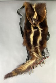 Native American Skunk Pelt Bag