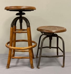 Antique Industrial Stool