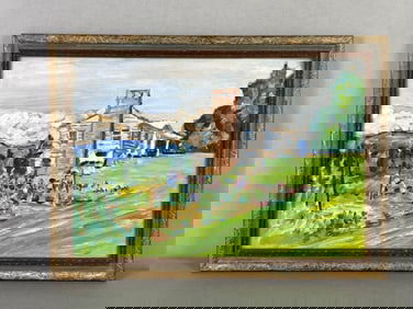 Maris Sealy House in Vermont Oil Painting on Paper