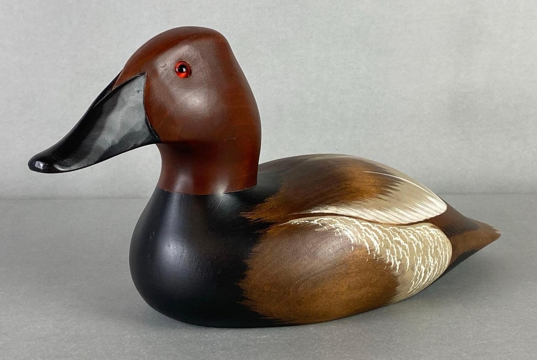 Ethan Allen S.T. Canvasback Wood Duck Decoy (1 of 5)