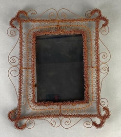 Rusted Wire Art Picture Frame