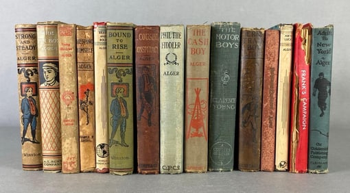Group of 15 Horatio Alger Jr. Hardcover Books