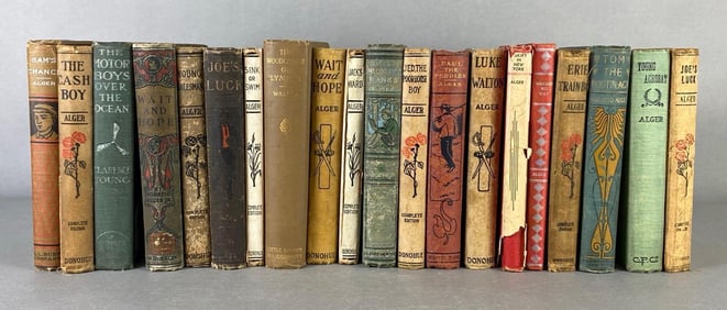 Group of 20 Horatio Alger Jr. Hardcover Books