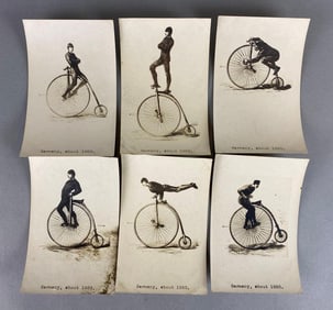 Group of 6 German Bike Postcards