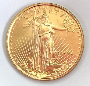 1998 $5 US Gold Eagle 1/10oz .999 Fine Gold Coin
