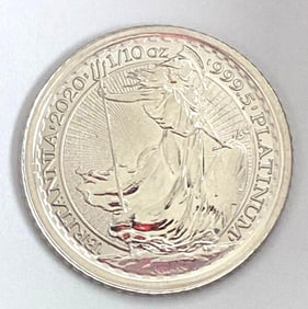 2020 Great Britain Britannia 1/10oz .999 Fine Platinum Coin