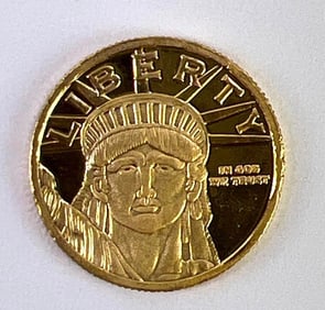 Statue of Liberty 1/10 oz .9999 Fine Gold Round Proof Like