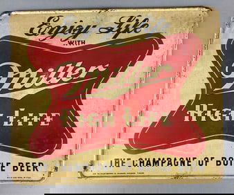 Vintage Miller High Life Metal Advertising Sign