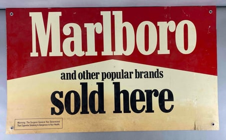 Marlboro Plastic Advertising Sign