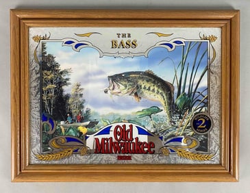 Old Milwaukee Beer Wildlife Series Advertising Mirror.