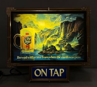 Heilmans Old Style Waterfall Light Up Advertising Sign