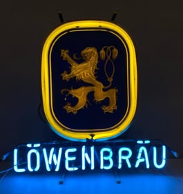 Lowenbrau Brewery Neon Advertising Sign
