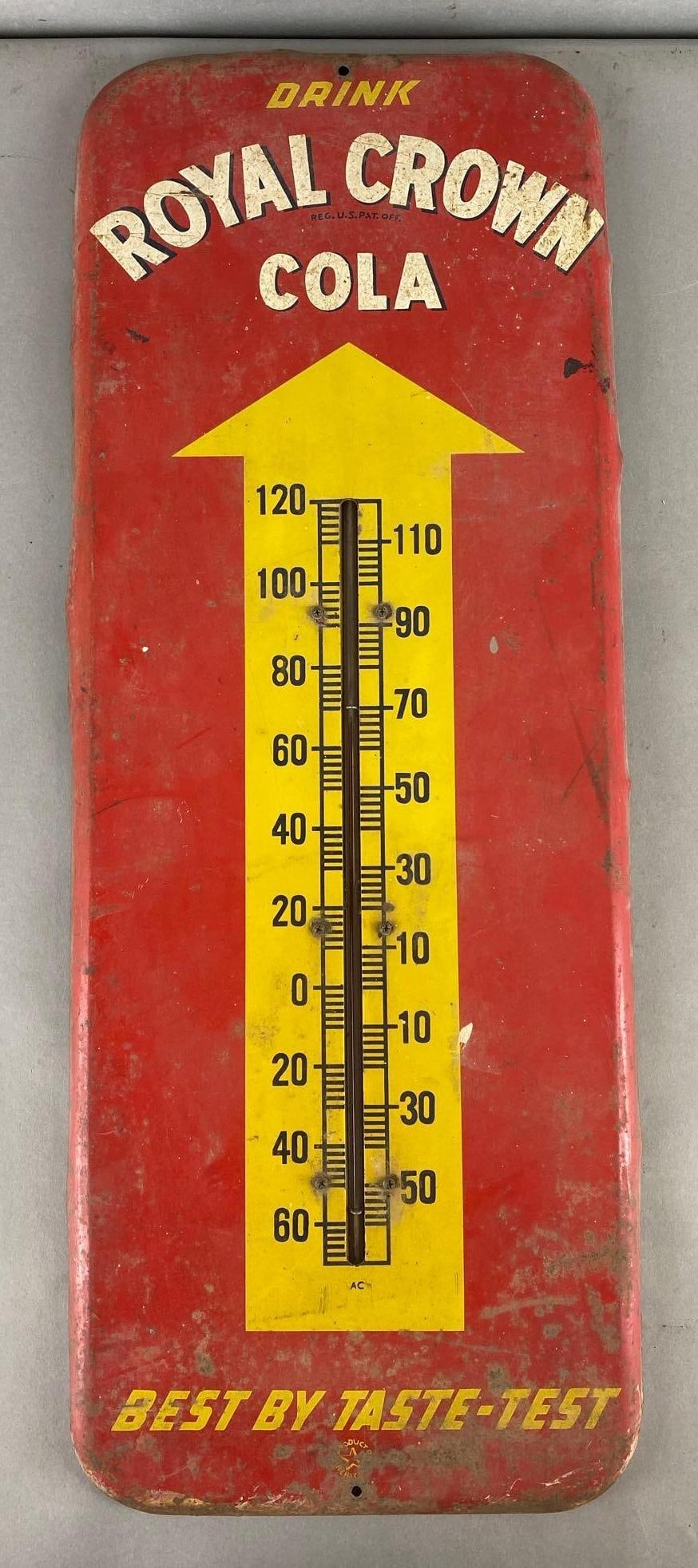 Vintage Royal Crown Cola Advertising Thermometer (1 of 3)