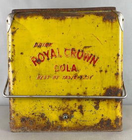 Vintage Royal Crown Cola Advertising Metal Cooler