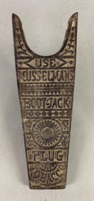 Musselman Tobacco Metal Advertising Bootjack