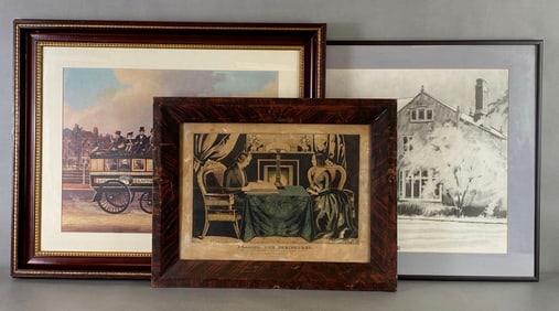 Group of 3 Lithograph Art Prints