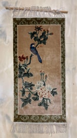 Chinese Shanghai Silk Rug Tapestry