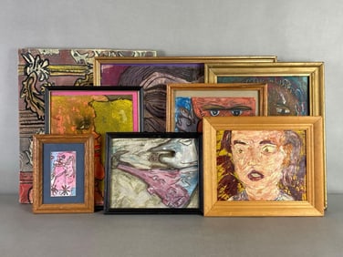 Group of Allen Hart Original Drawings and Paintings