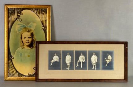 Group of 2 Vintage Portraits