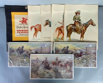 Group of Fredric Remington and Charles Russell Western Lithographs