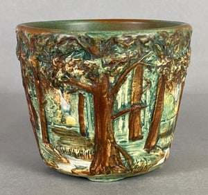 Weller Woodland Forest Pottery Jardiniere