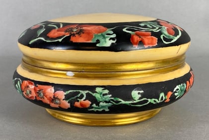 Tressemann & Vogt Limoges Large Poppy Dresser Jar