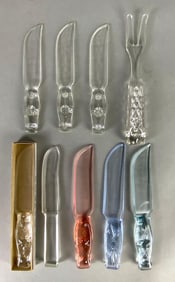 Group of Glass Knives and More