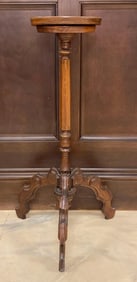 Antique Wood Tripod Plant Stand