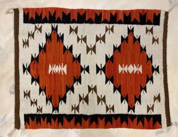 Small Native American Navajo Patterned Rug