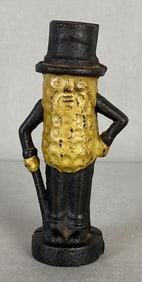 Cast Iron Mr. Peanut Coin Bank